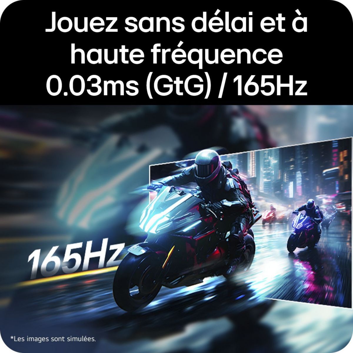 Ecran PC Gamer 32GX850A-B 32" 4K 165Hz OLED HDR True Black 400 HDMI 2.1 AMD FreeSync & G-Sync couleur unique, LG