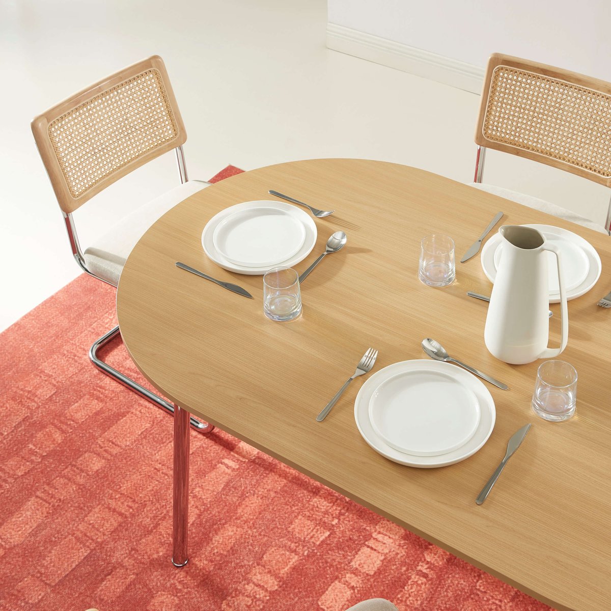 Table à manger VASSI effet chêne, BAÏTA