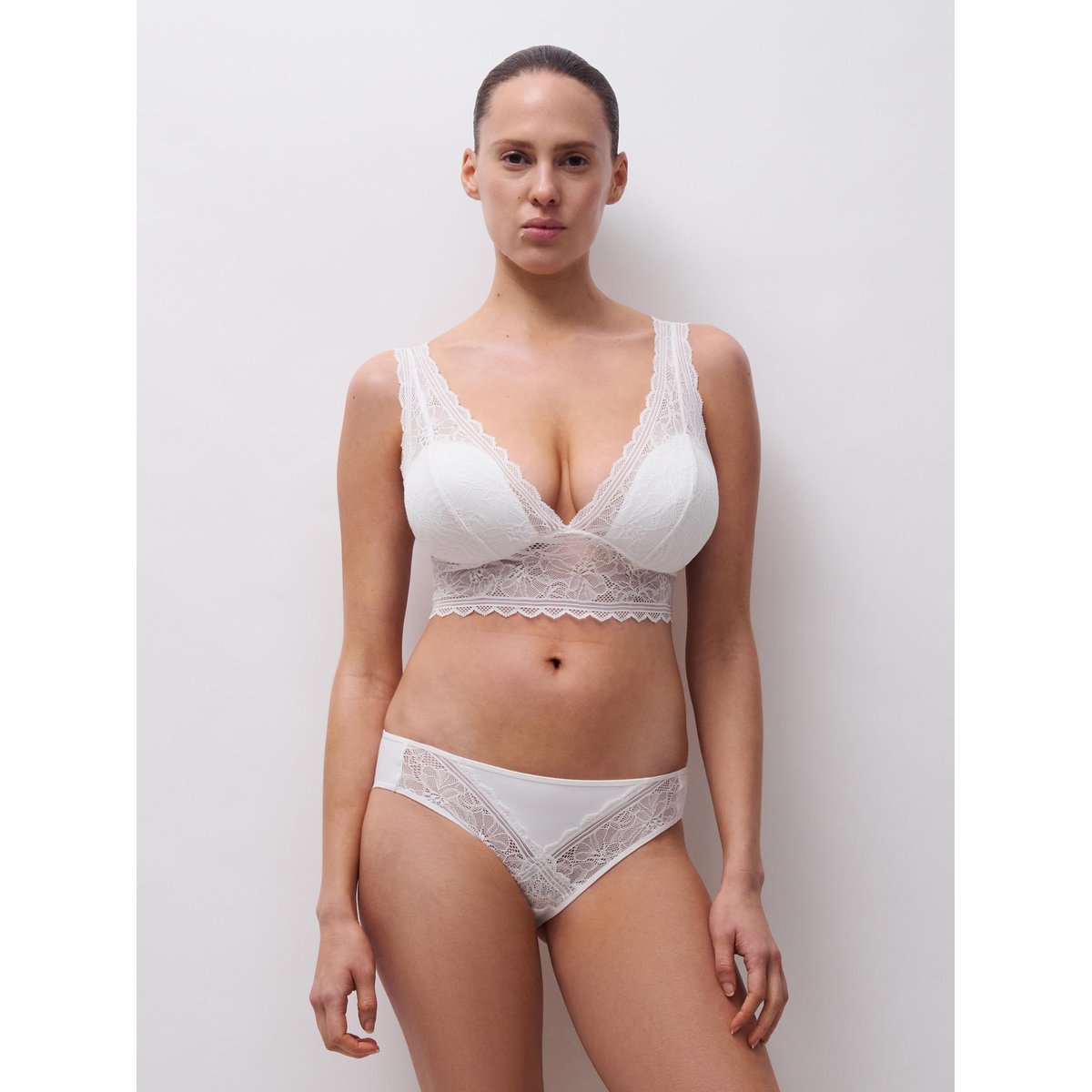 Soutien-gorge sans armature mousse FLORAL TOUCH milk, CHANTELLE
