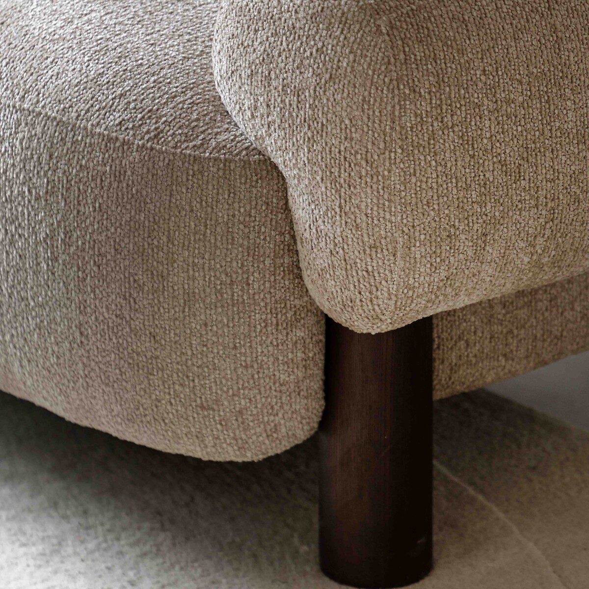 Weston Slubby Boucle 3-Seater Sofa wicker, ÉDITÉ