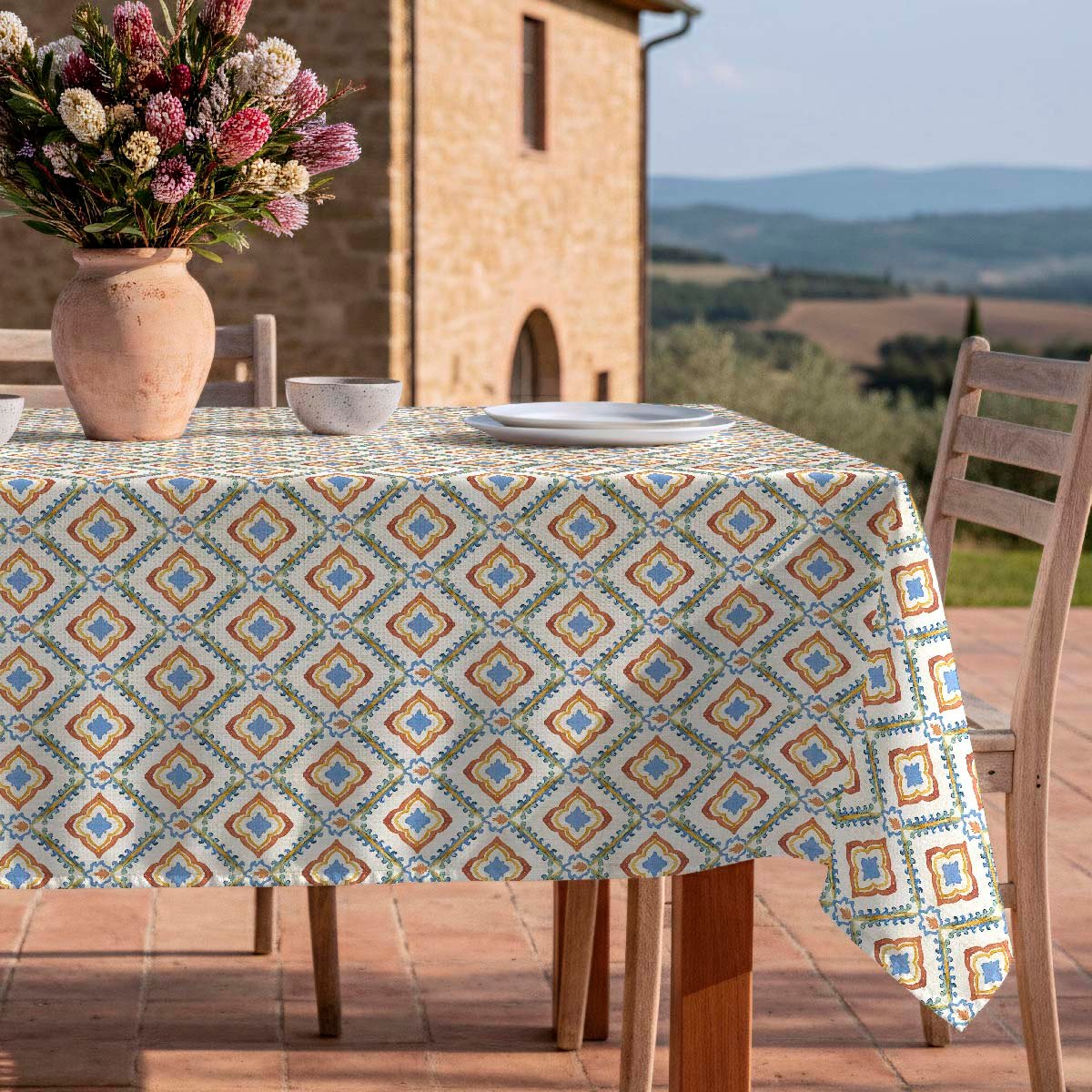 Nappe anti-taches Agadir - 100% coton - orange, NAF NAF HOME