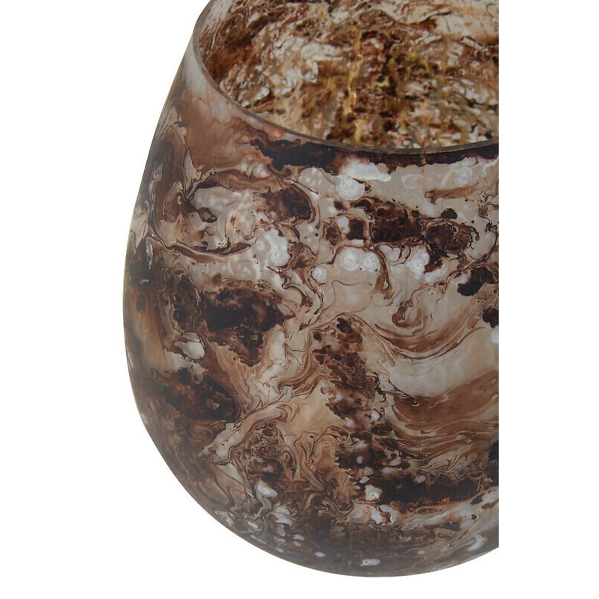 Large Speckled Candle Holder in Brown brown , ÉDITÉ