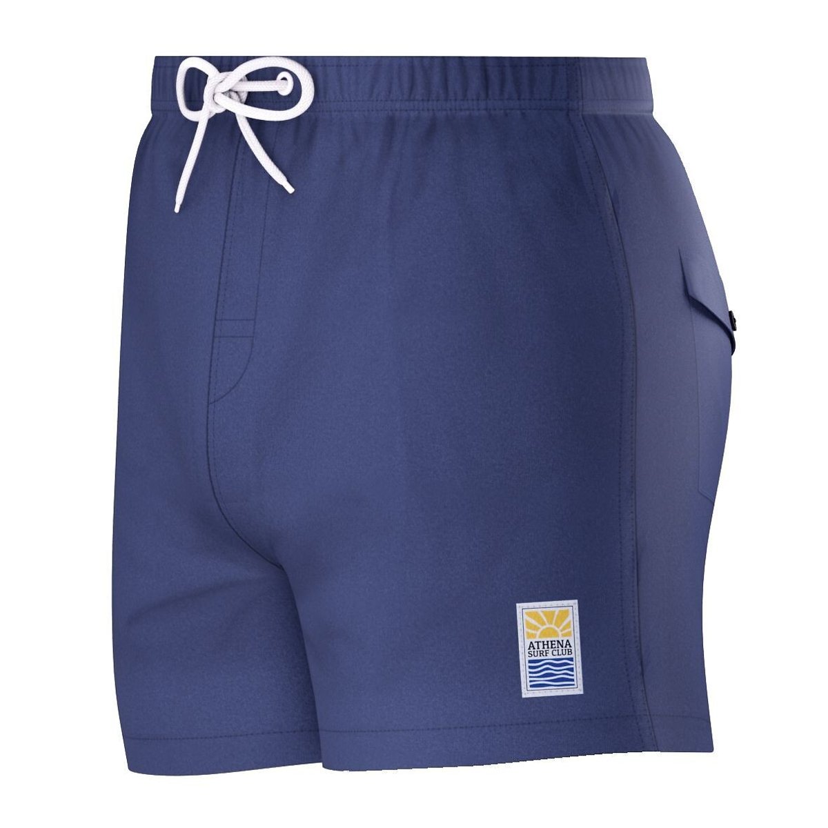 Short de bain avec poche bleu jean, ATHENA
