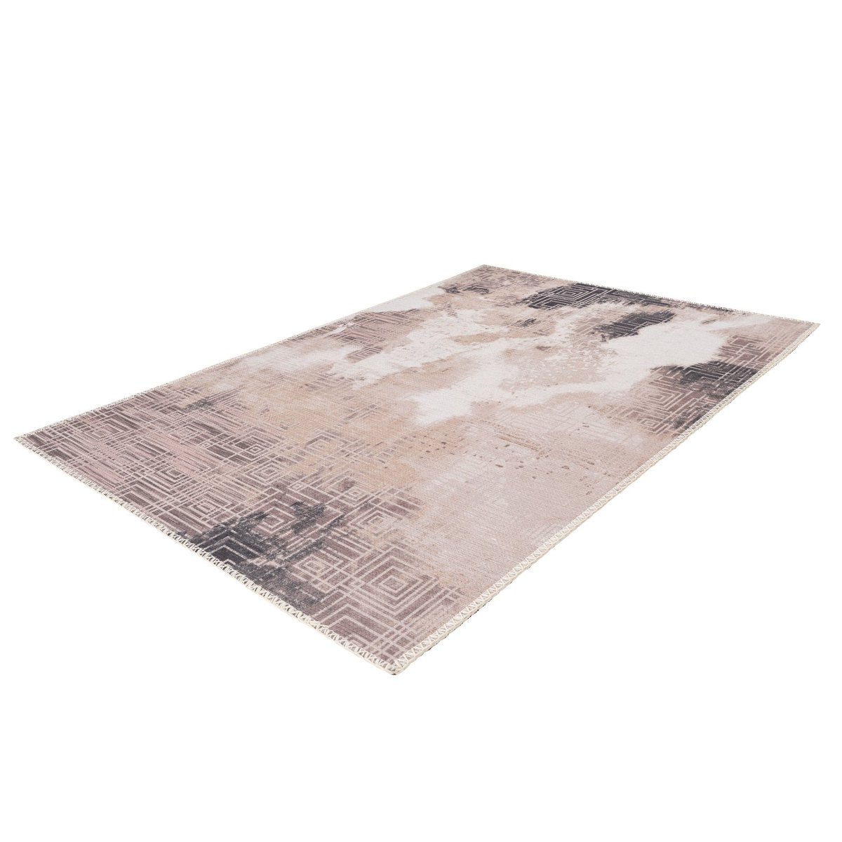 Tapis de PRIÈRE vintage motif géométrique crème, ARTE ESPINA