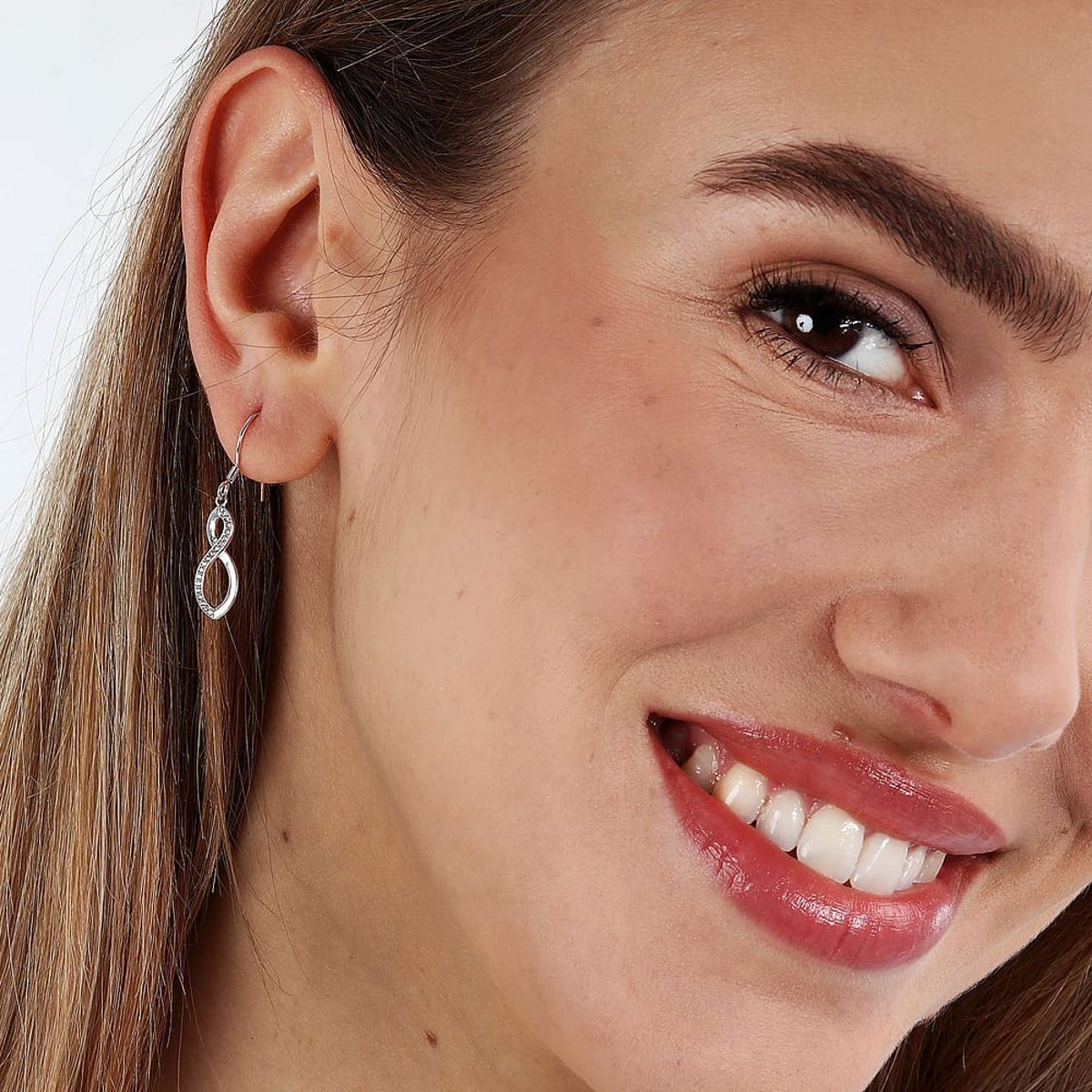 Boucles d'oreilles en Argent/oxyde de zirconium De Zirconium et Oxyde de zirconium argent, CLEOR