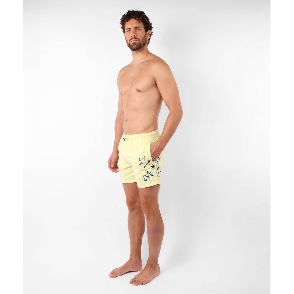 Beach short graphique TAGTAN citron, OXBOW
