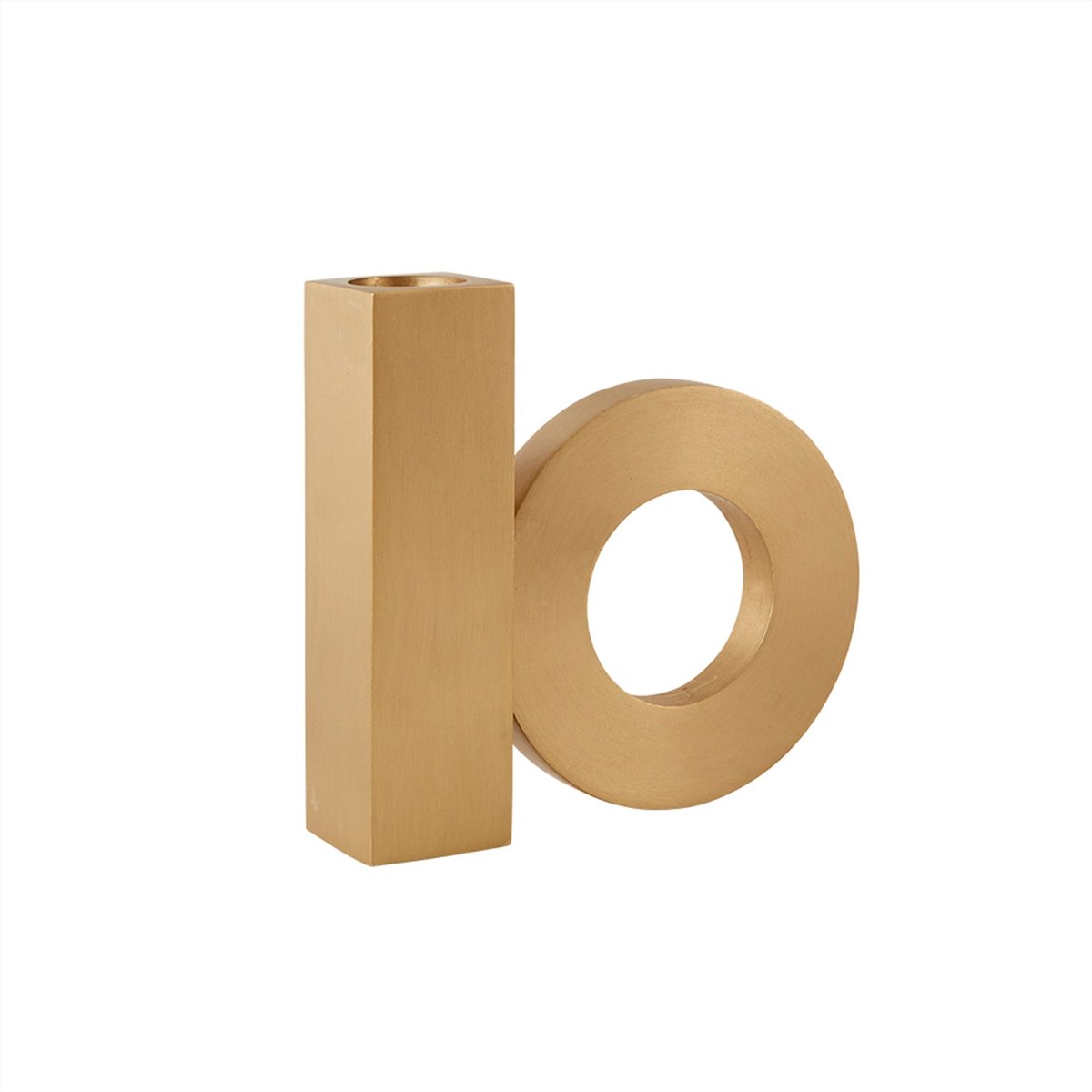 Bougeoir en laiton décoratif LIVING or, OYOY LIVING DESIGN