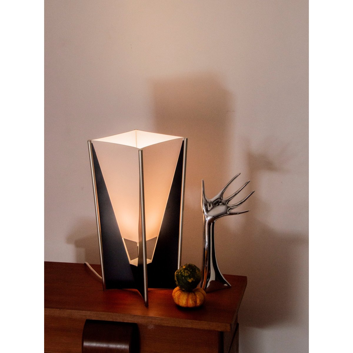 Lampe à poser STILE Knoll Julia N°510 - Bon état bleu foncé, DEBONGOUT