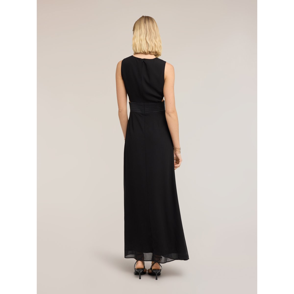 Robe longue avec découpes noir, MOTIVI