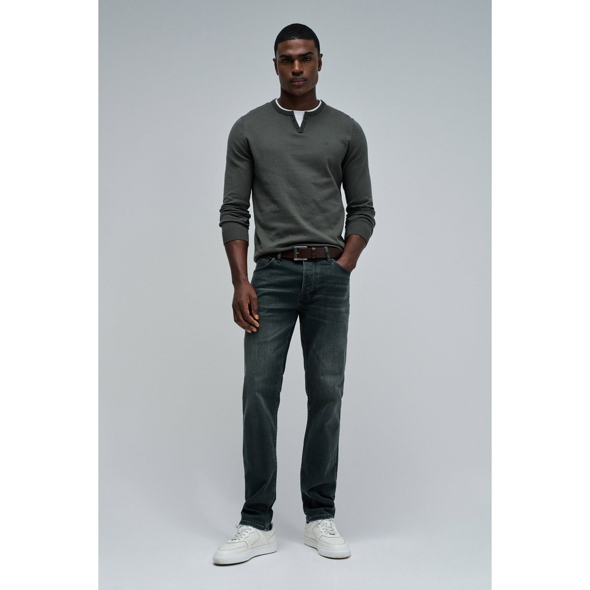 PULL EN MAILLE bleu foncé, SALSA JEANS
