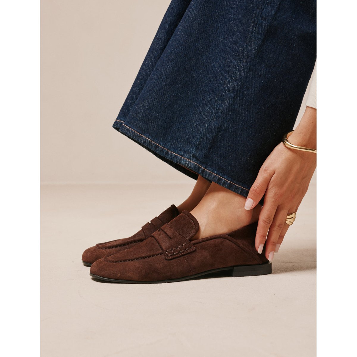 Mocassins GEMA suède chocolat, ODAJE