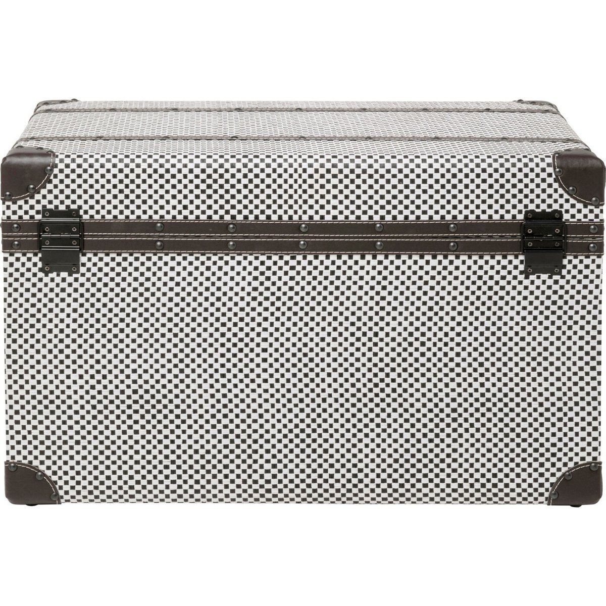 Lot de 4 coffres damier, CALDERA couleur unique, KARE DESIGN