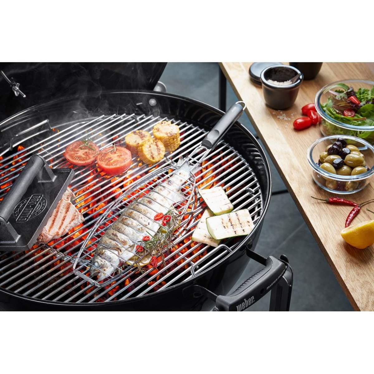Grille à poisson BBQ couleur unique, GEFU