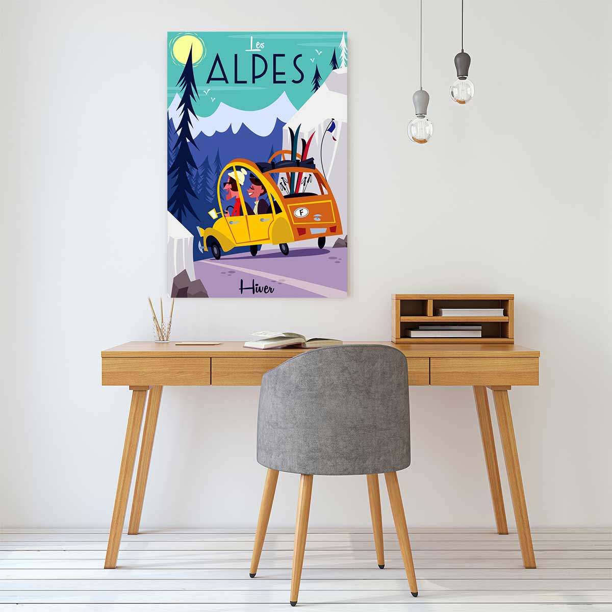 Tableau  sur la route des alpes tableau alu dibond, HEXOA