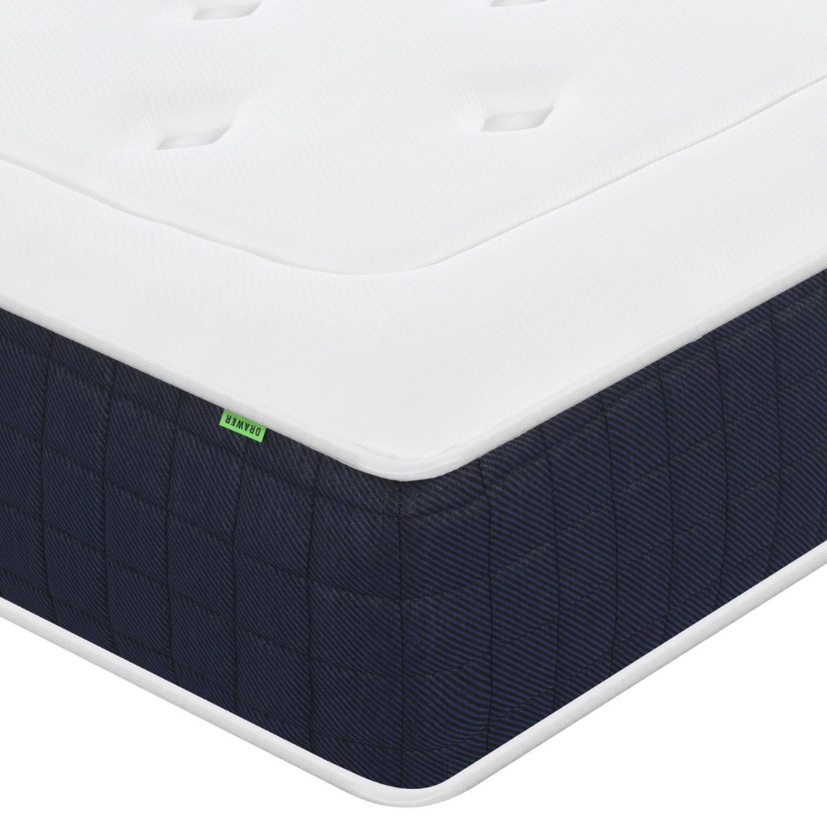 Matelas à ressorts et mémoire de forme, accueil équilibré- MOJO couleur unique, DRAWER