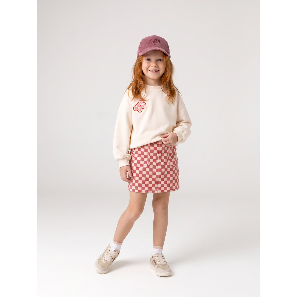 Jupe courte rose bonbon, VERTBAUDET