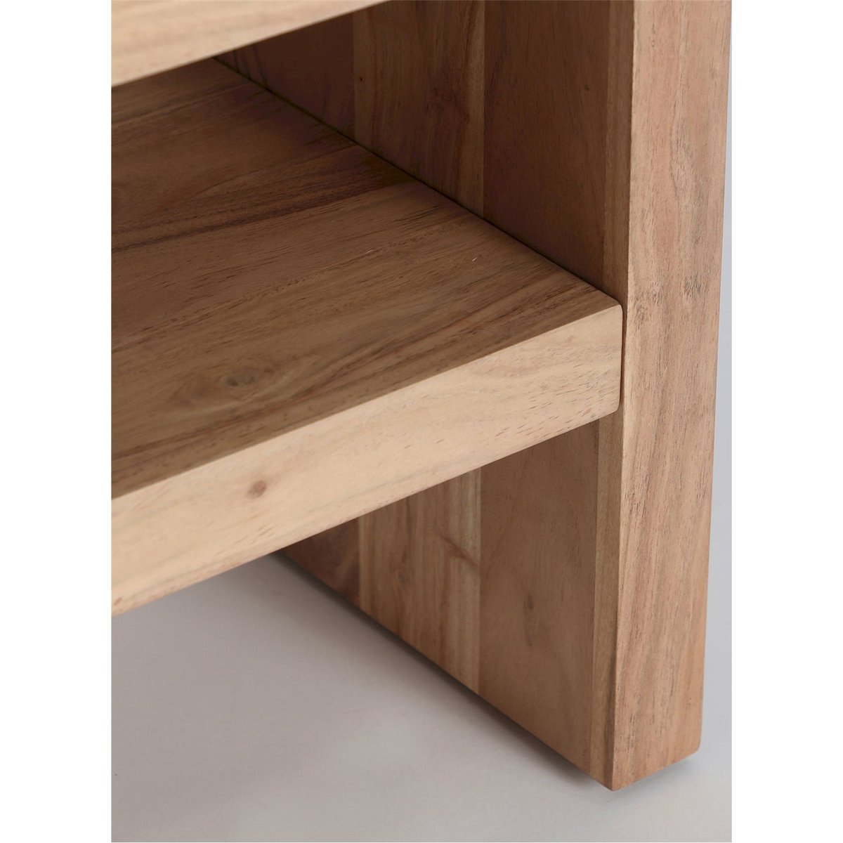 Meuble tv en bois d'acacia, Démontable bois d'acacia clair naturel, RECOLLECTION