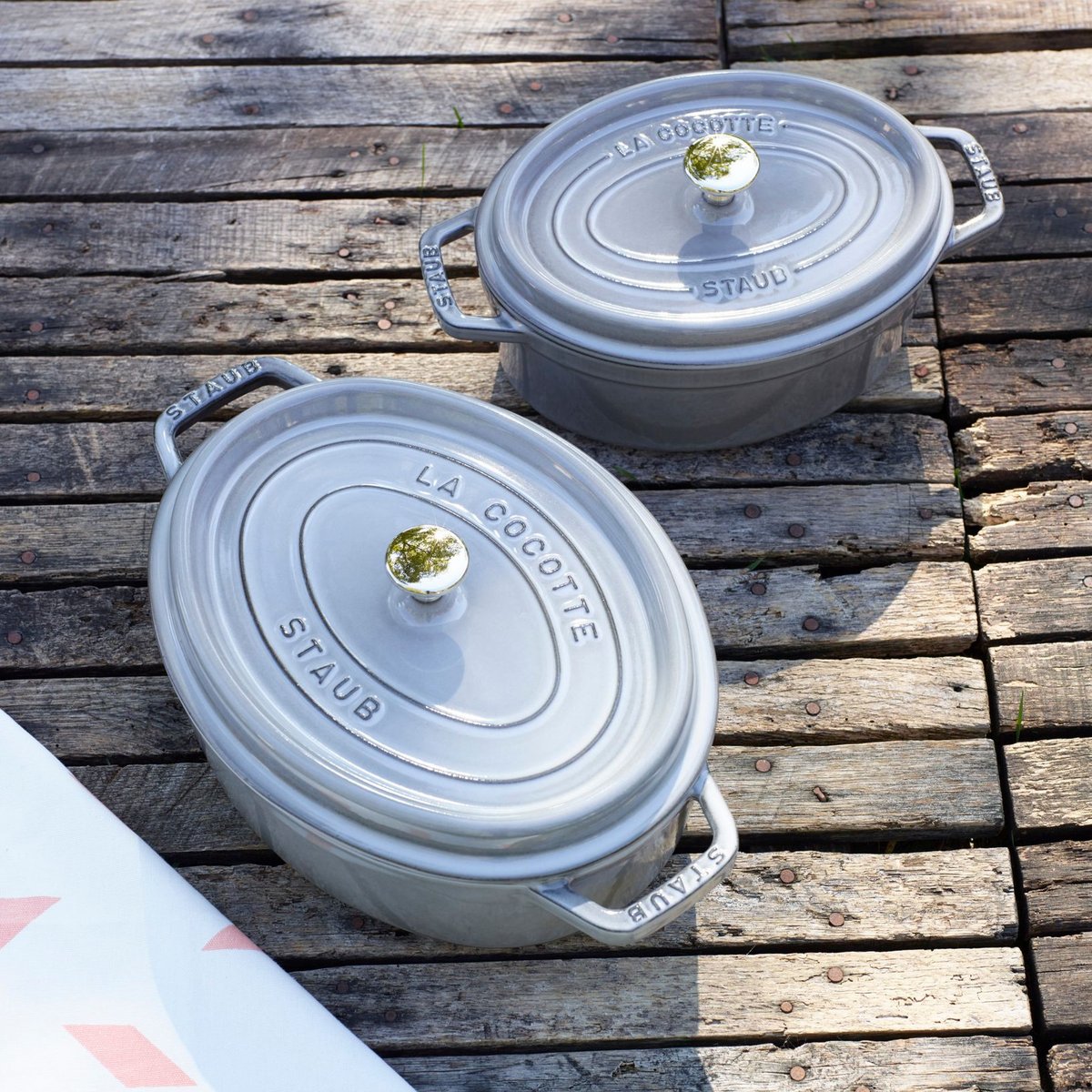 Cocotte ovale 33 cm Gris graphite gris, STAUB