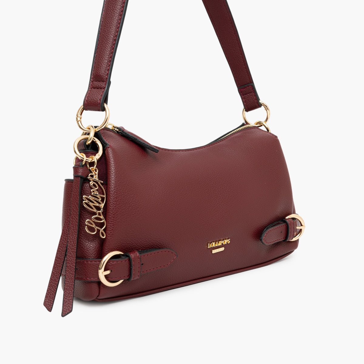 Sac porté épaule Tobi bordeaux,doré, LOLLIPOPS