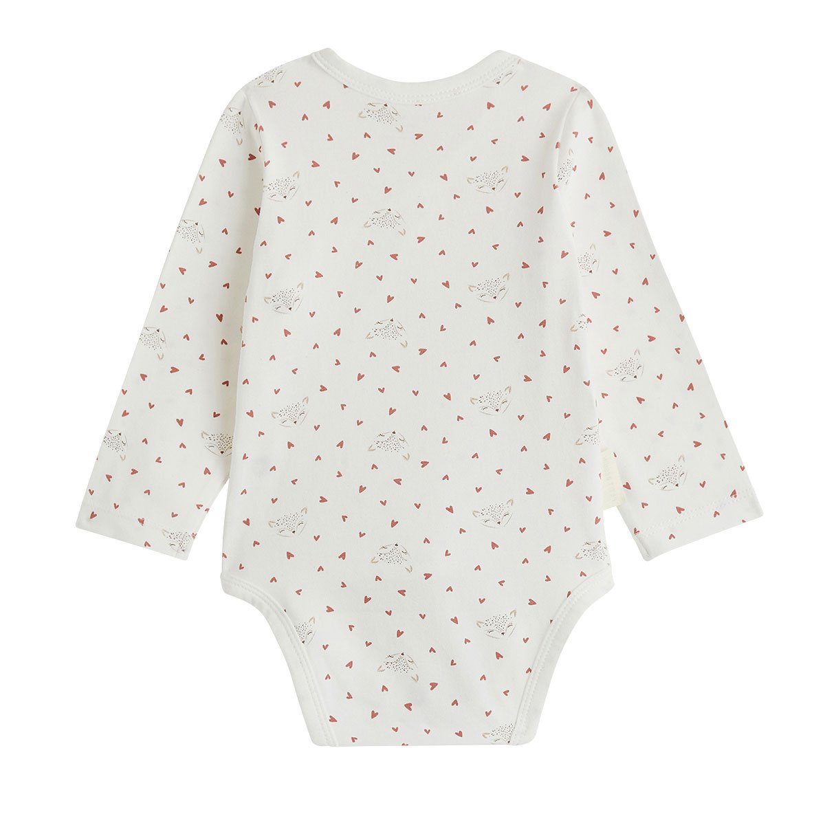 Lot de 2 bodies bébé manches longues ouverture croisée Doucette rose, PETIT BEGUIN