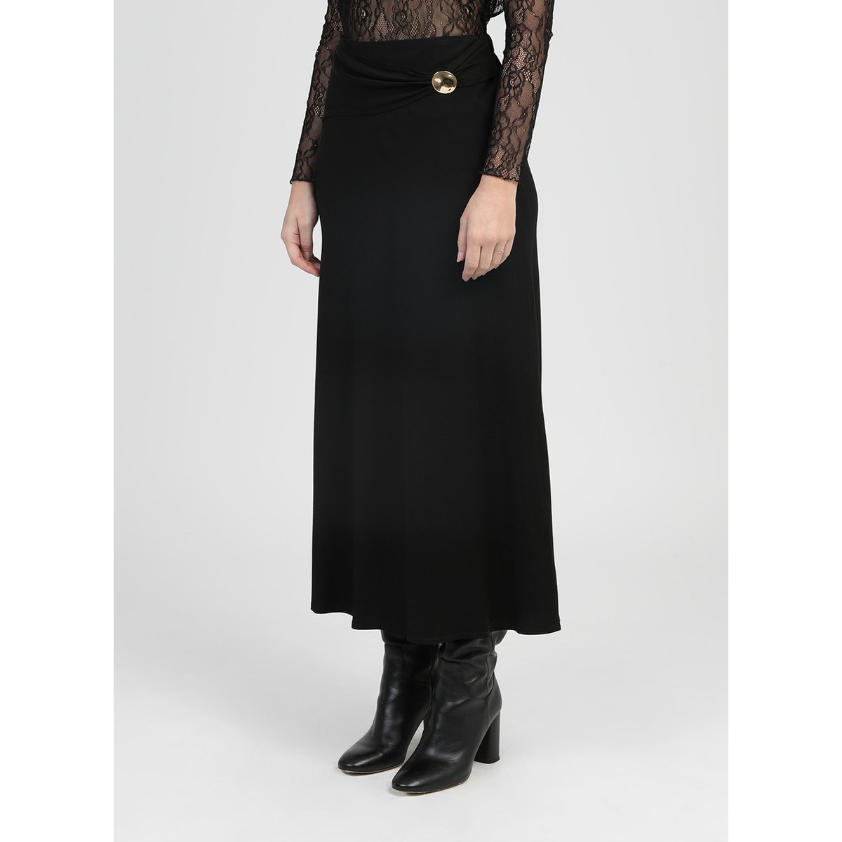 Jupe Longue GINELA noir, AN'GE