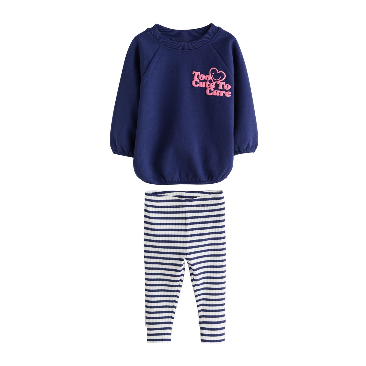Ensemble sweat et legging, lot de 2 bleu marine/rose, NEXT
