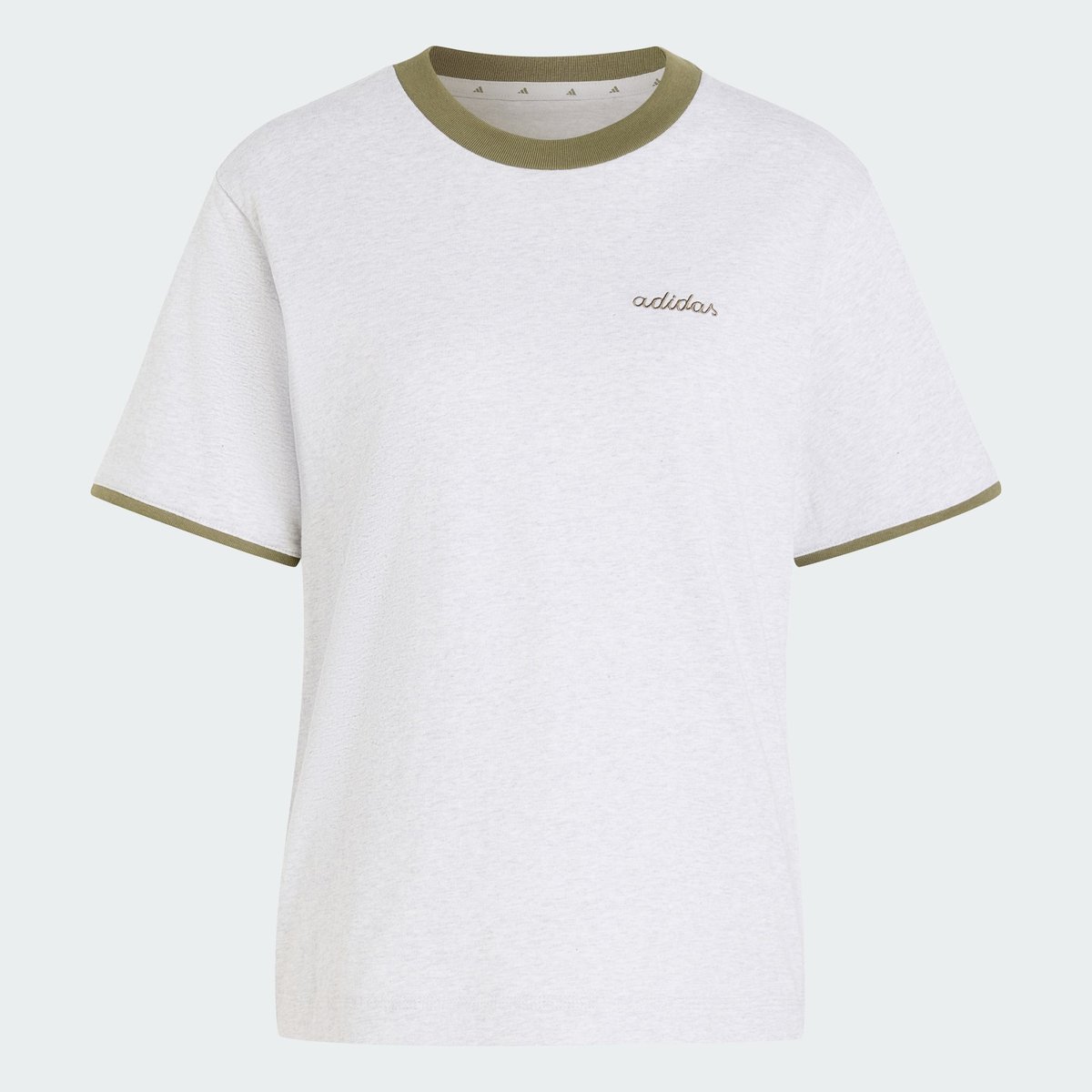 T-Shirt Graphique Brodé Colorpop Seasonal Essentials T-Shirt Graphique Brodé Colorpop Seasonal Essentials light grey heather / olive strata, ADIDAS SPORTSWEAR