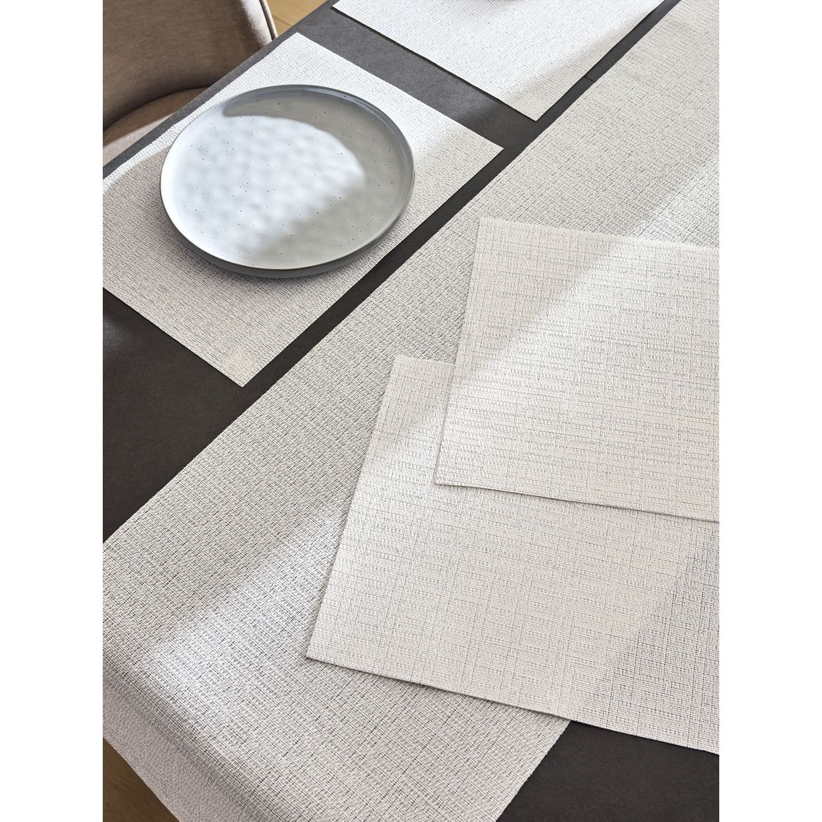 Chemin de table et set table, lot 5 argent, NEXT