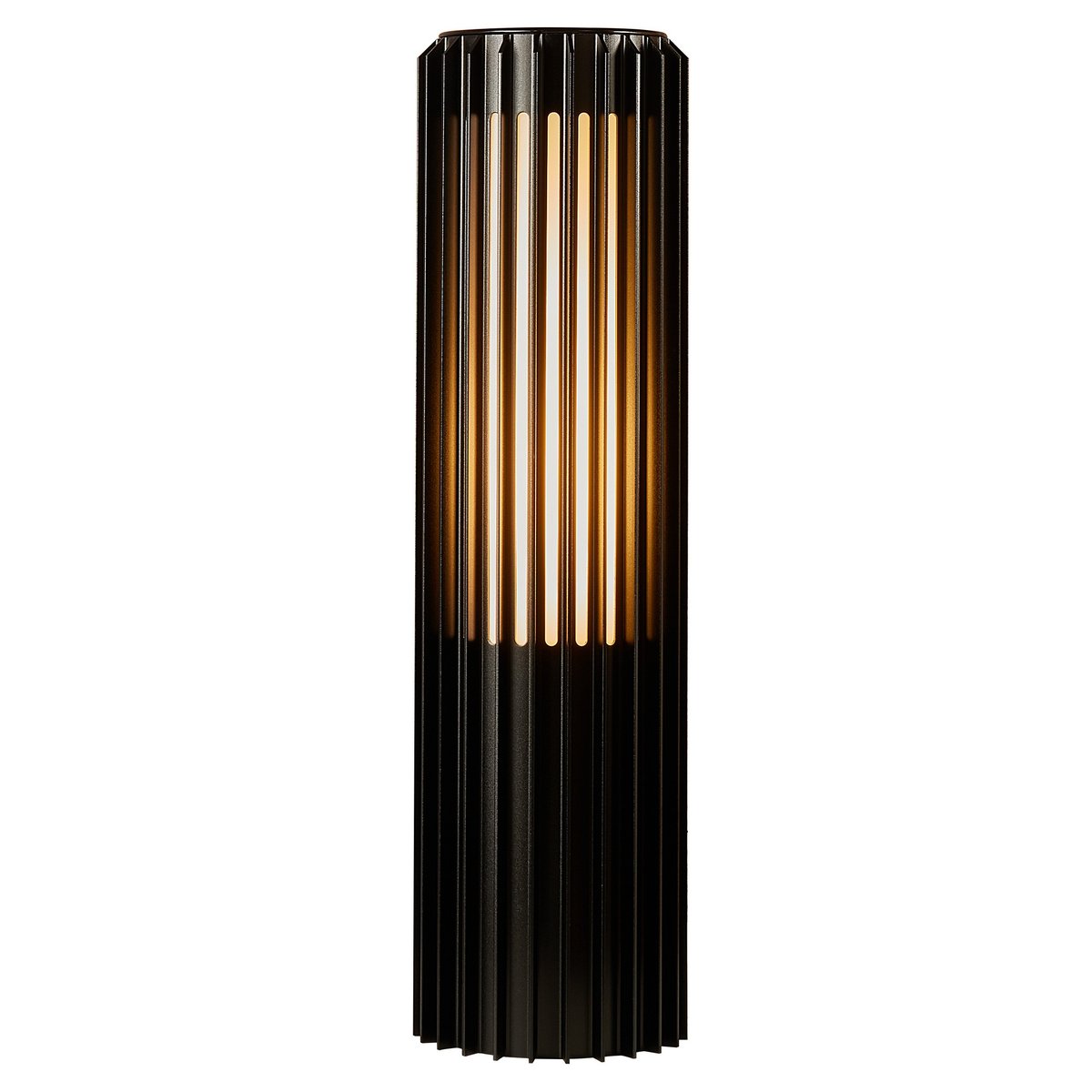 Potelet à l'architecture cylindrique et d'un minimalisme moderne en aluminium, ALUDRA 45 noir, NORDLUX