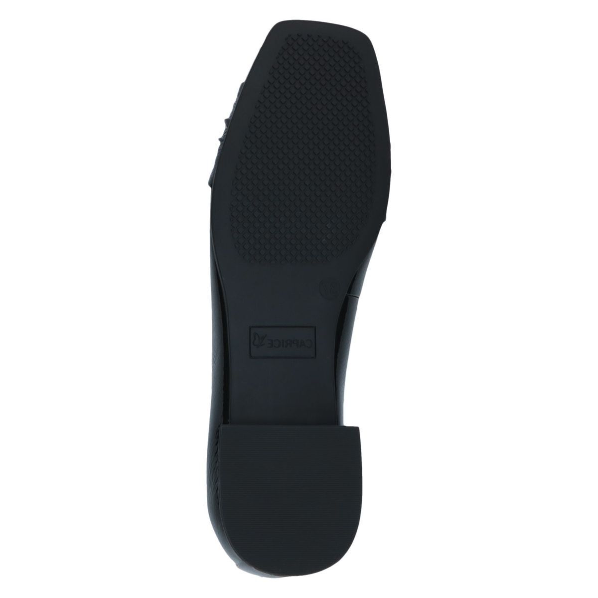 Ballerine en cuir noir mat, CAPRICE