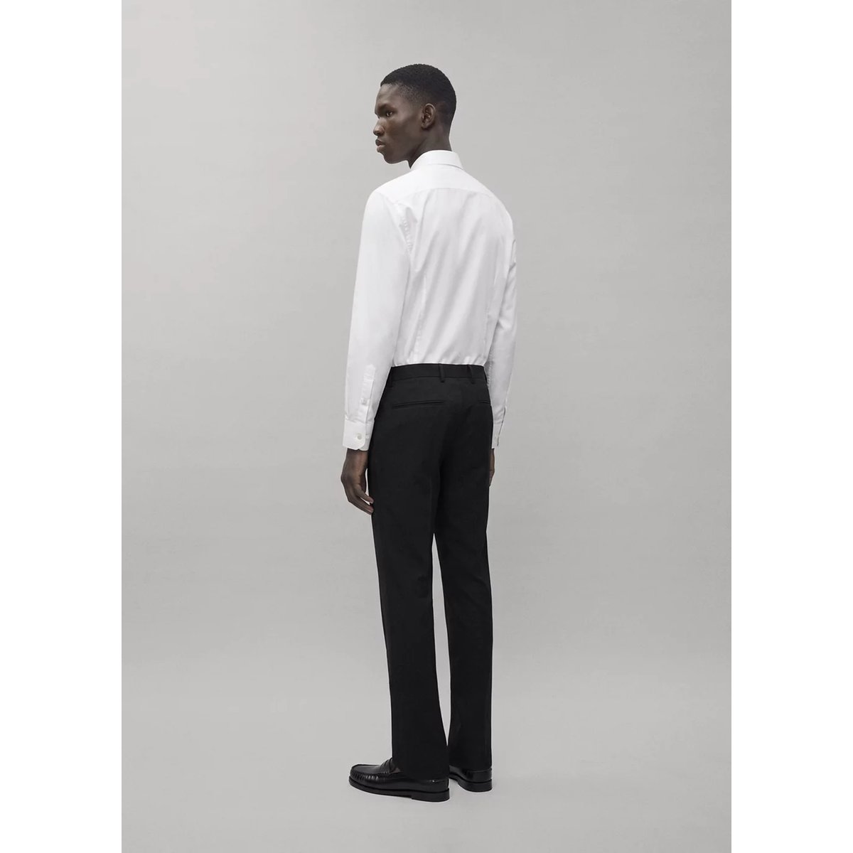 Pantalon droit costume noir, MANGO TEEN