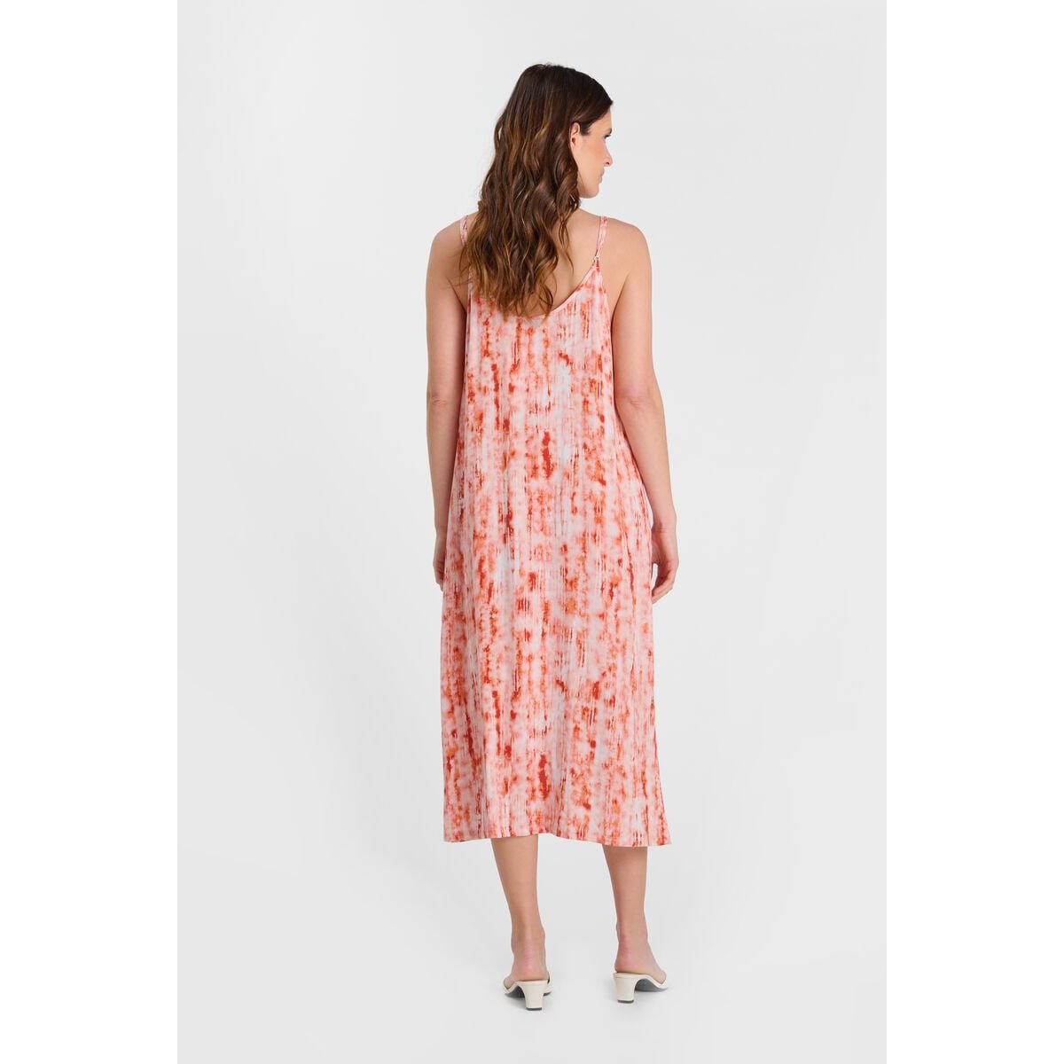Robe longue droite MAENA flamingo, LE TEMPS DES CERISES