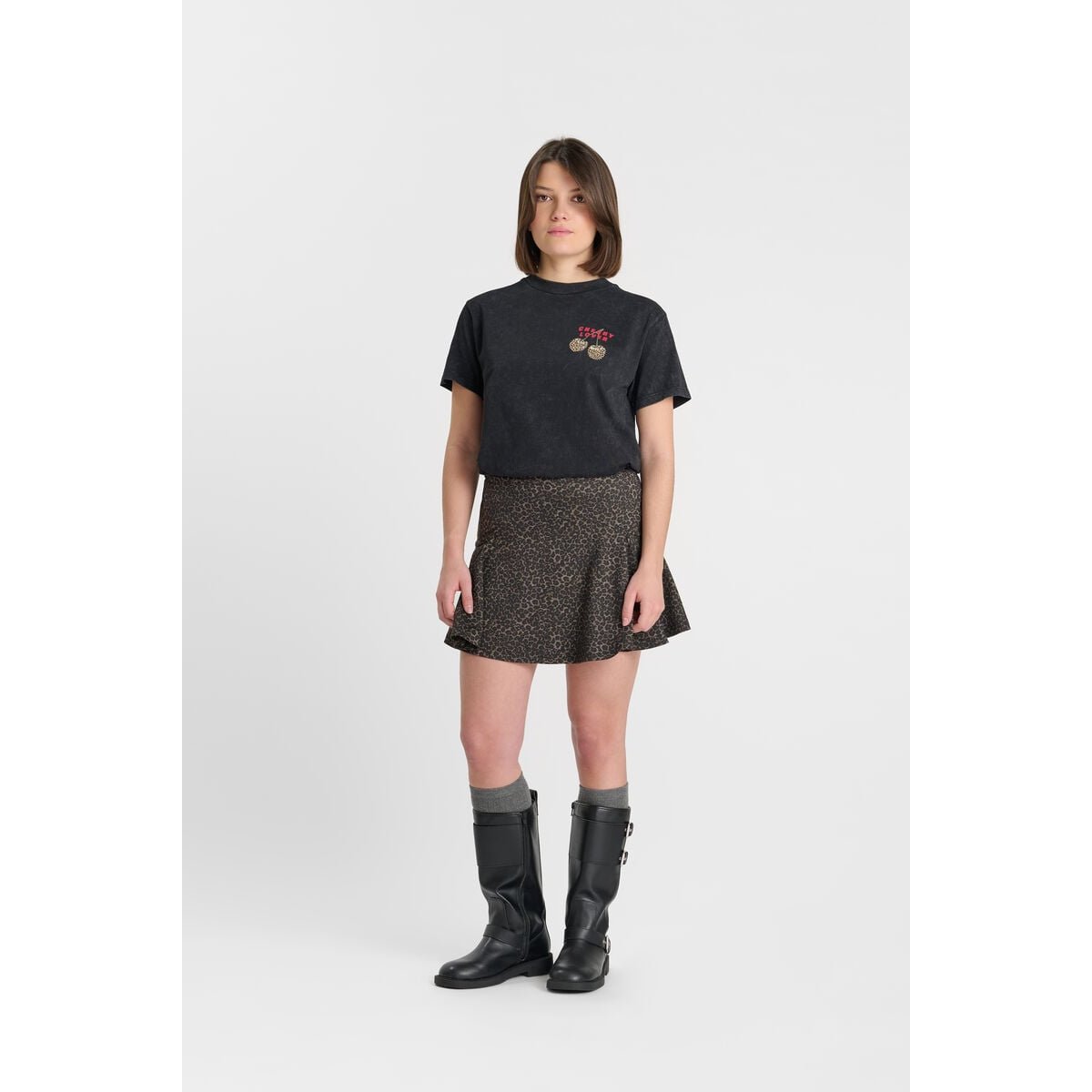 Jupe evasée, patineuse SIDOGI leo, LE TEMPS DES CERISES