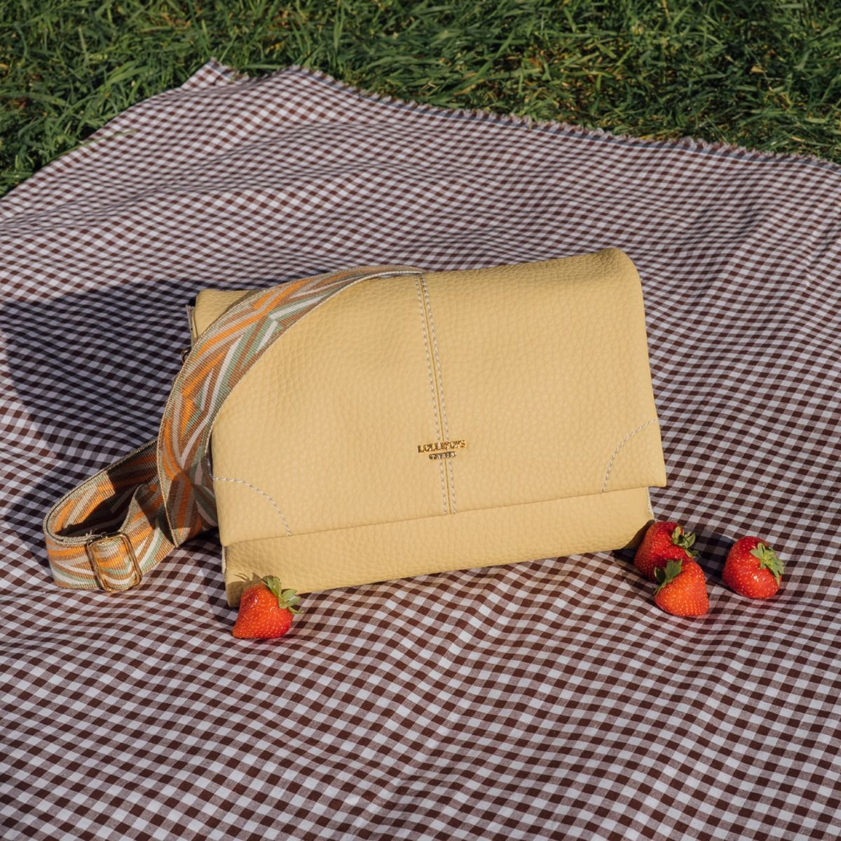 Sac multipoches Sixtine jaune, LOLLIPOPS