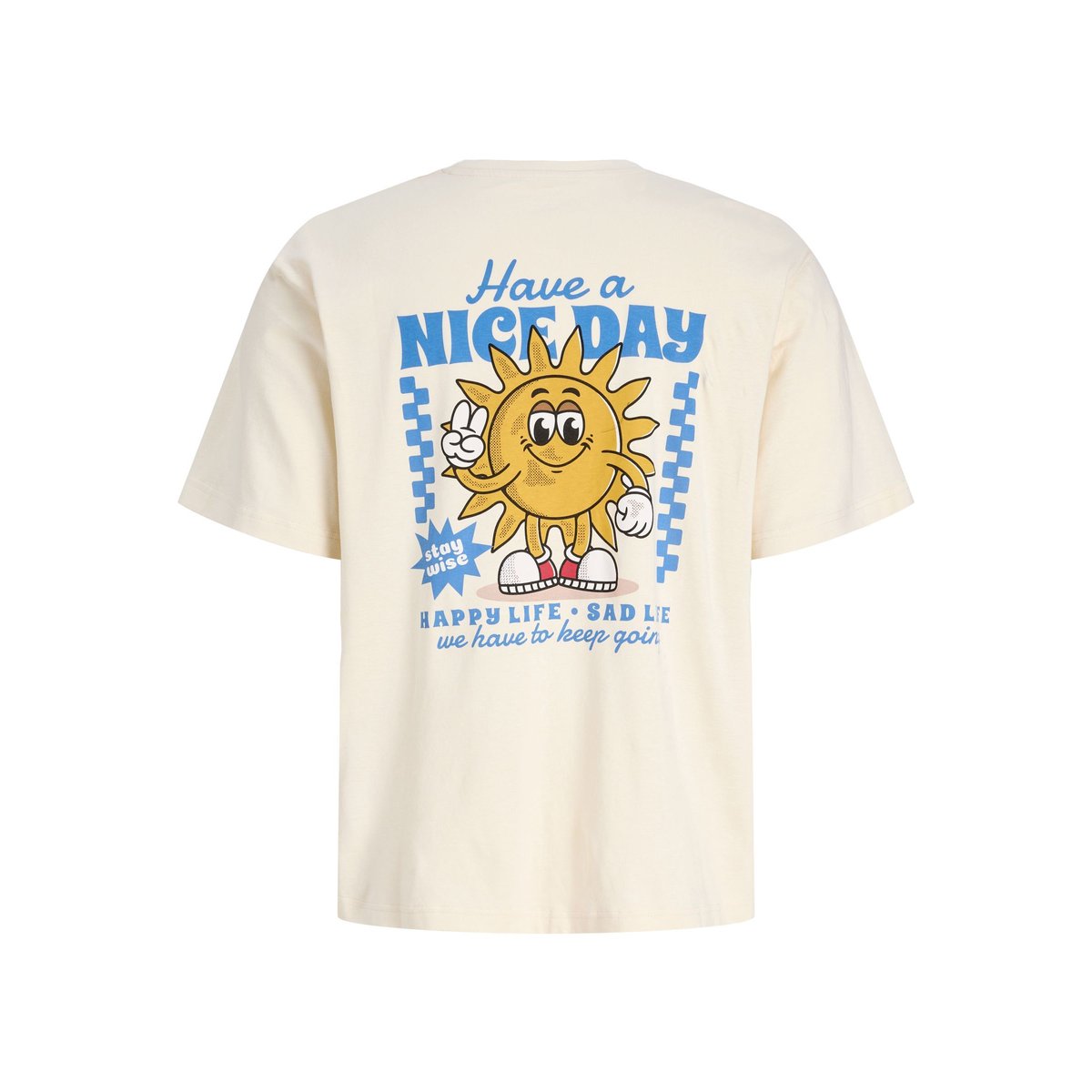 T-Shirt antique white, JACK & JONES JUNIOR