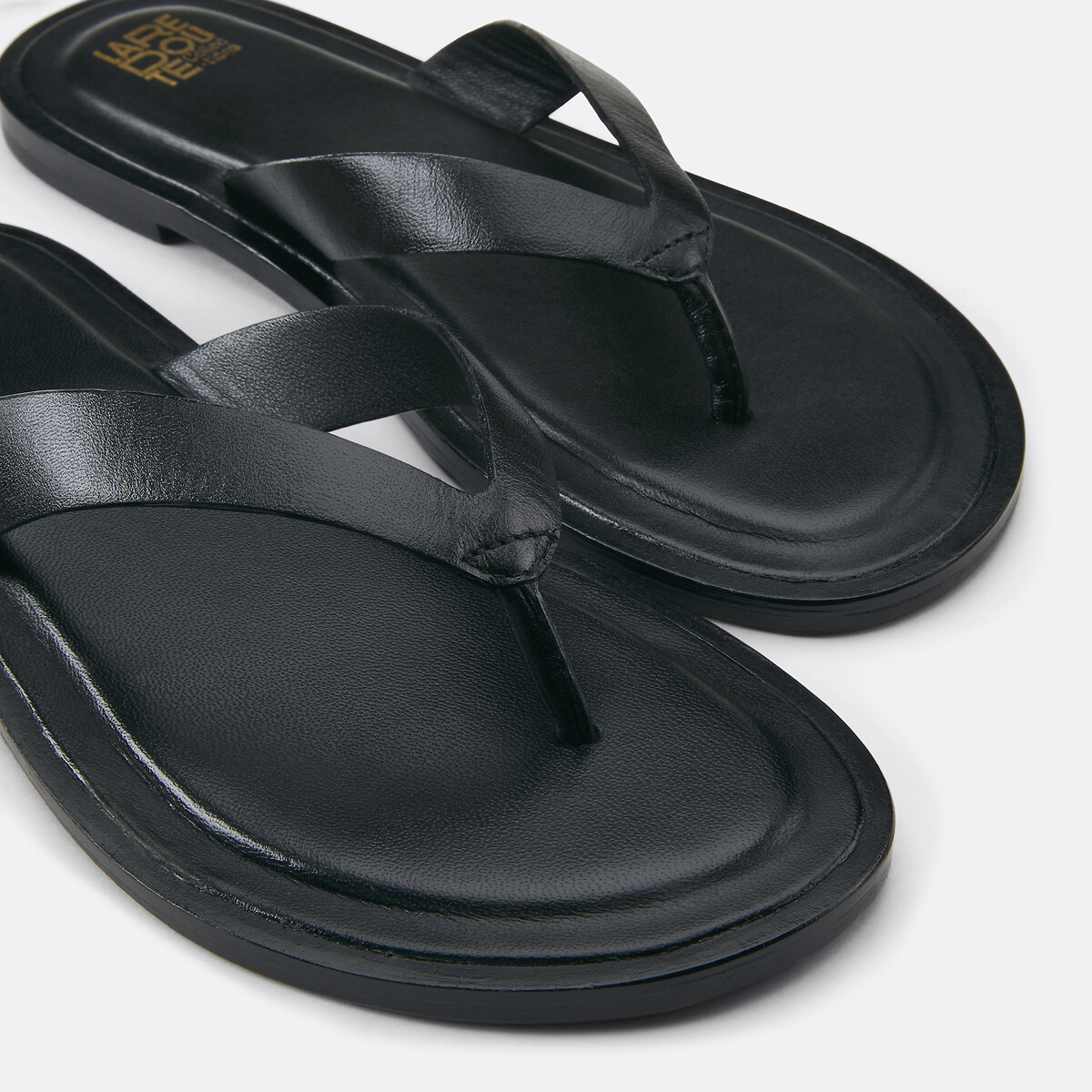 Mules plates entre-doigts noir, LA REDOUTE COLLECTIONS