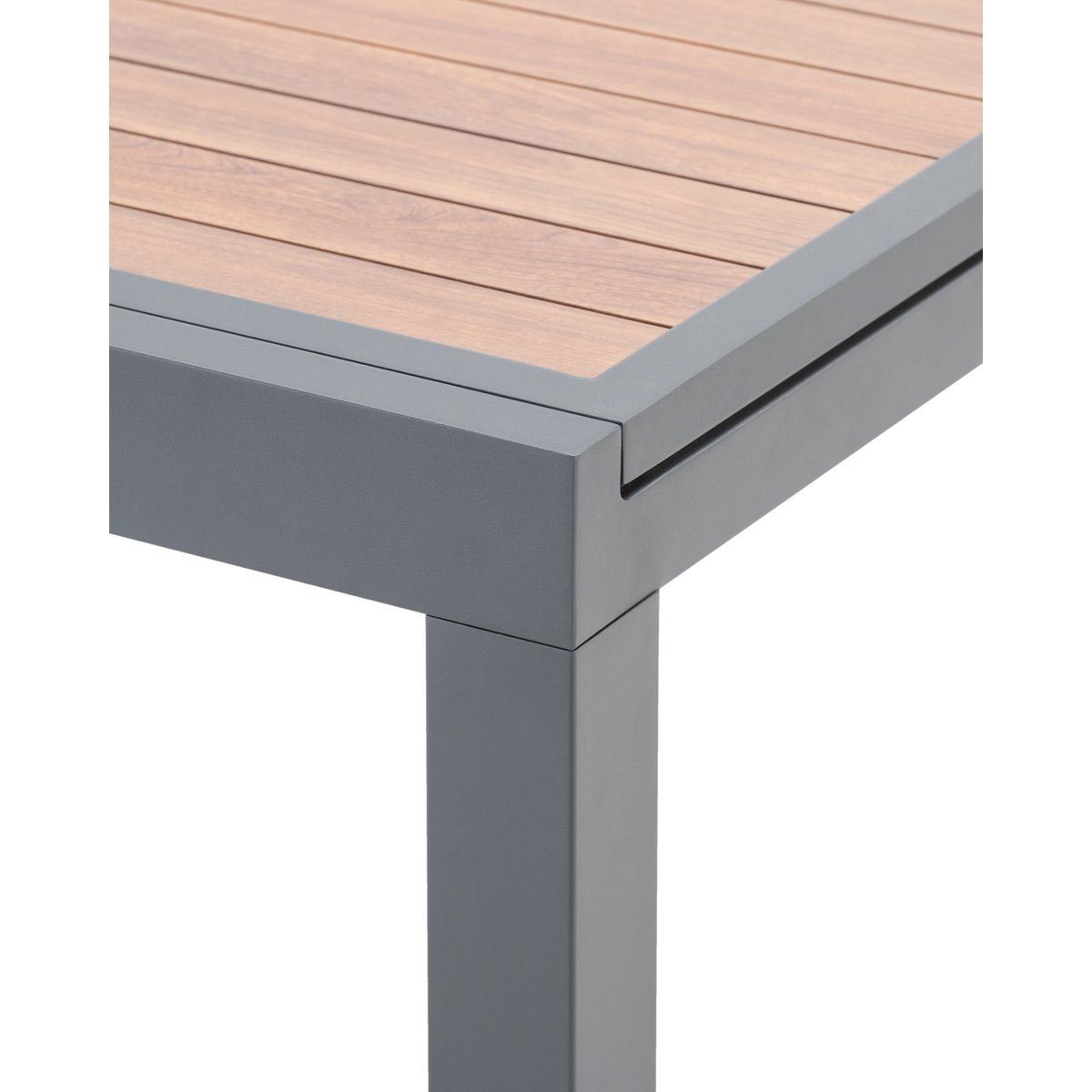 Table à manger, extensible, MANHATTAN gris anthracite, DEFORA HOME