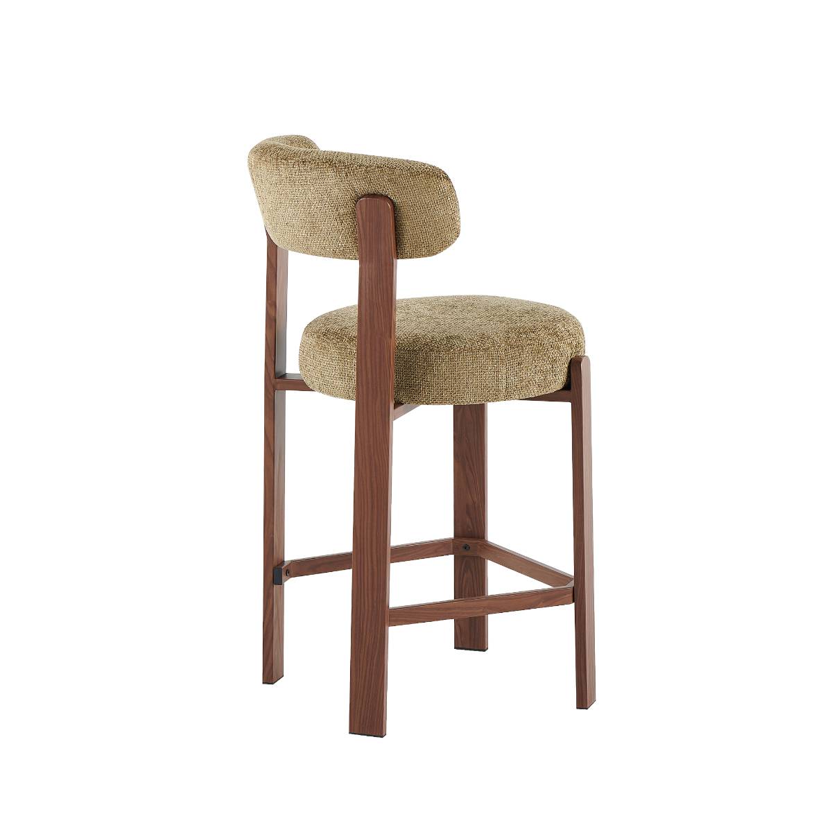 Tabouret de bar MANON vert, MADE IN MEUBLES