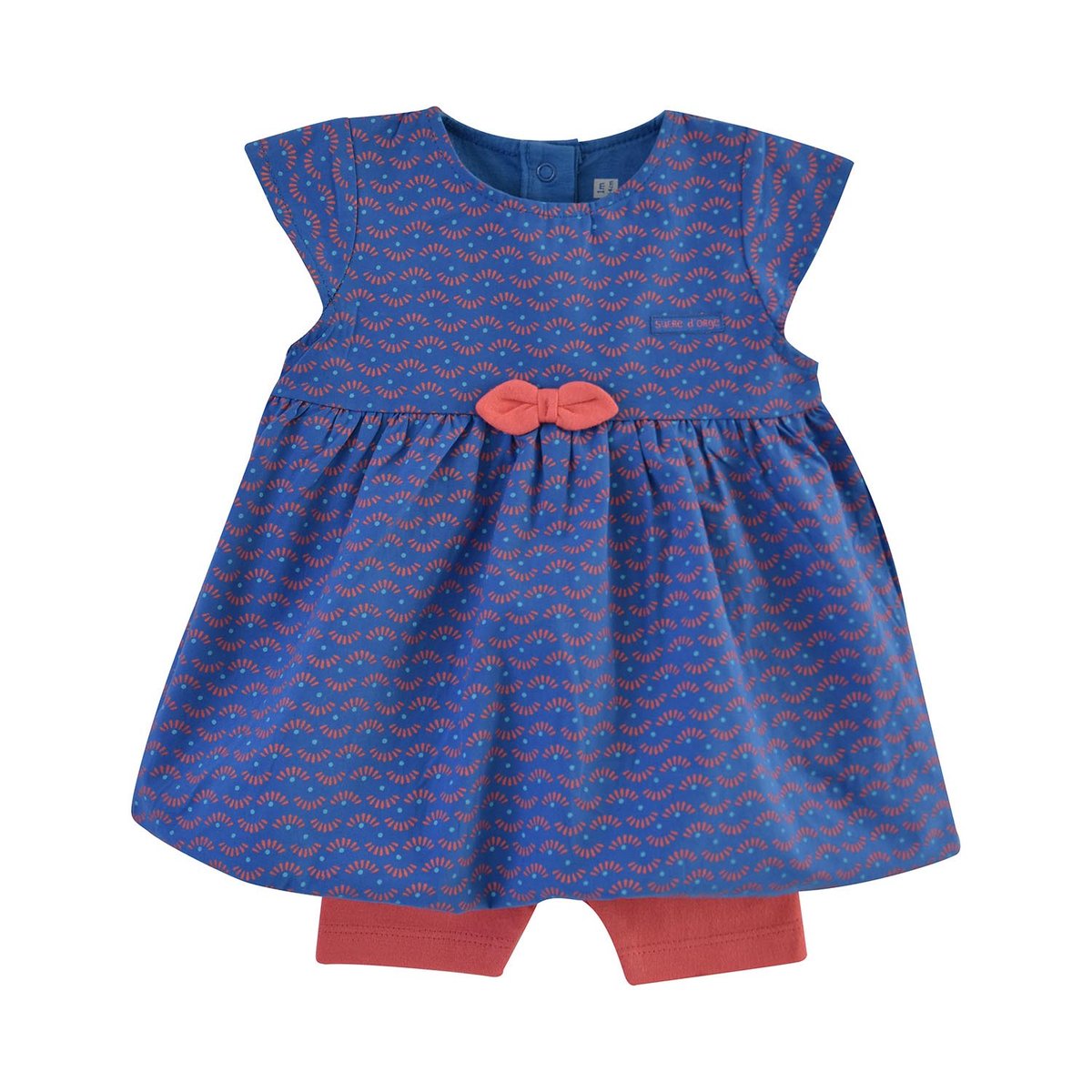 Robe legging eda popeline naissance blanc, SUCRE D'ORGE