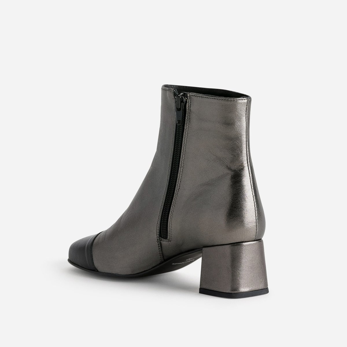 Boots À Talon en cuir SOFIA argent, ERAM