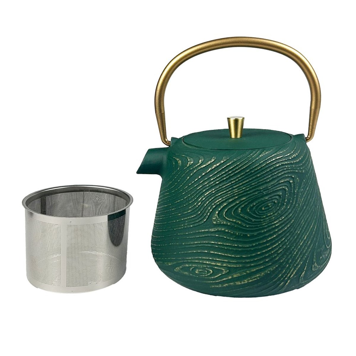 Théière en fonte avec filtre inox Glitter Green 1 L - GLITTER vert, TABLE PASSION
