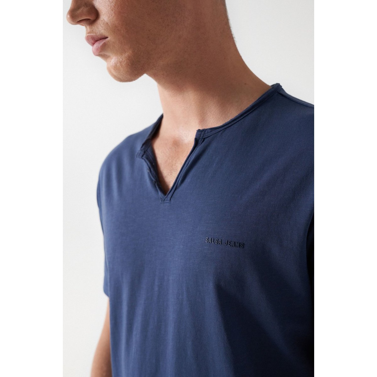 T-SHIRT AVEC LOGO bleu foncé, SALSA JEANS
