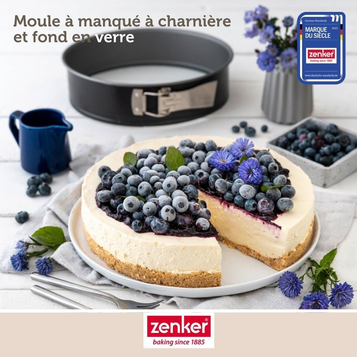 Set de 4 ustensiles de pâtisserie moule à gâteaux 2 bols ENERGY gris, ZENKER