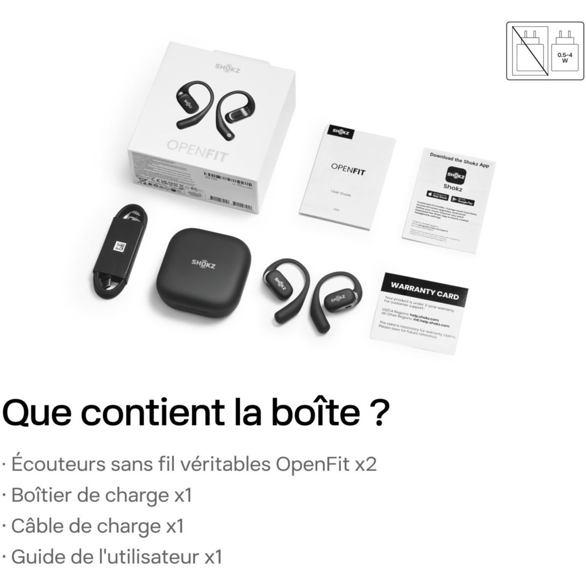 Casque OpenRun Pro 2 Noir noir, SHOKZ