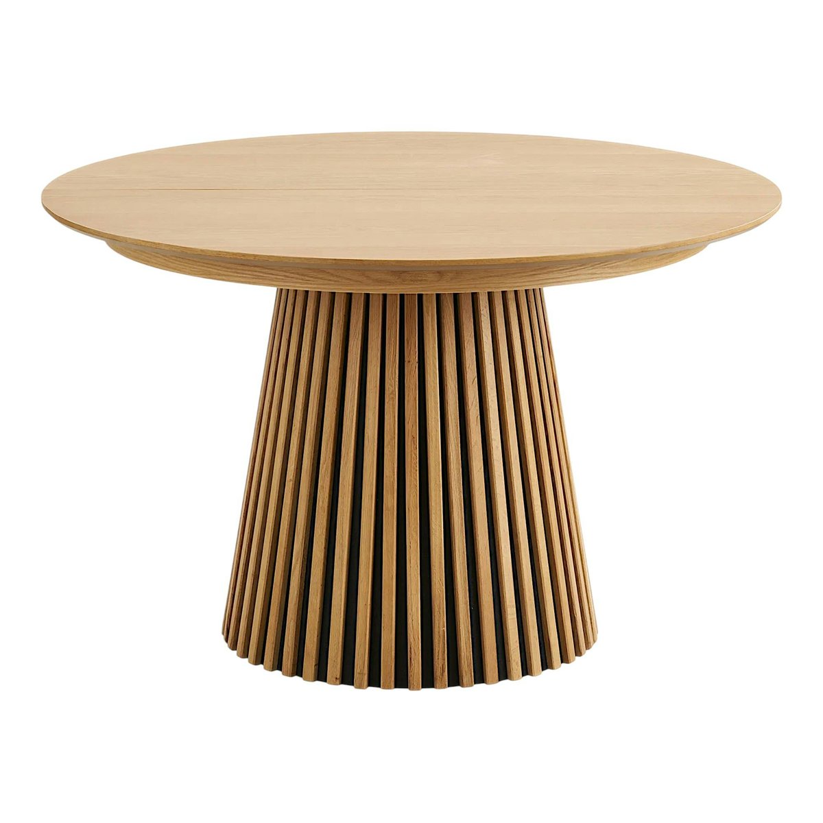 Ensemble table et chaises beige bouclette (lot de 9 pièces) AMSTERDAM bois naturel, PIER IMPORT