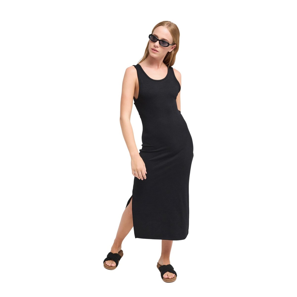 Robe midi GOOD KEEPSAKE. noir anthracite, ROXY