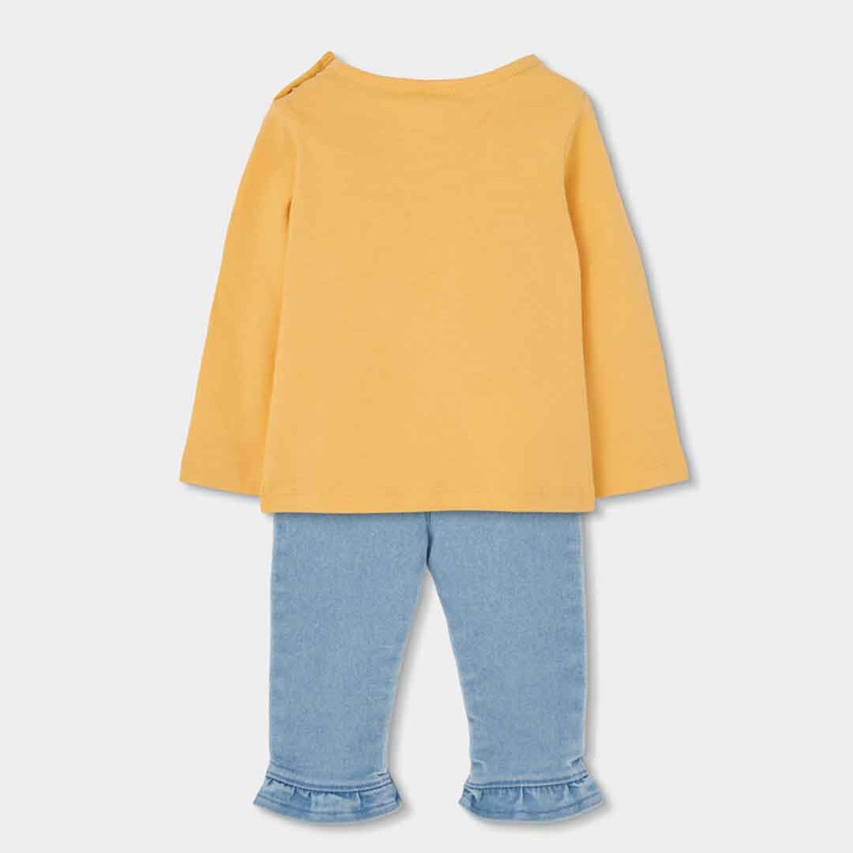 Ensemble bébé t-shirt et pantalon coton bleu, BOBOLI