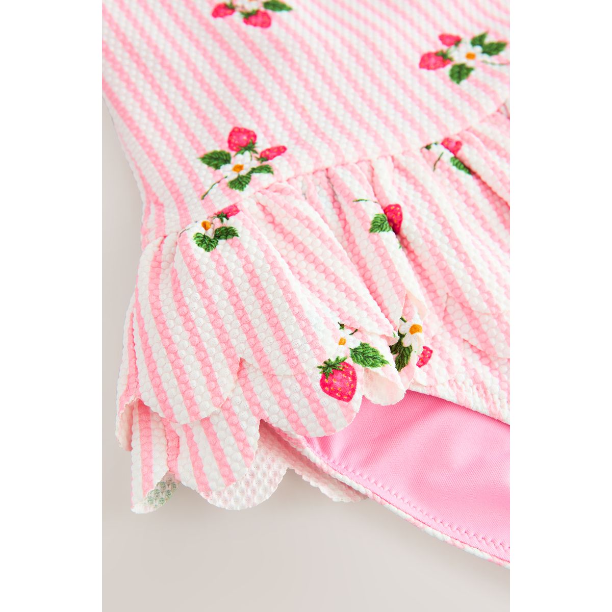 Maillot de bain à basque dos nu fraise rose, NEXT