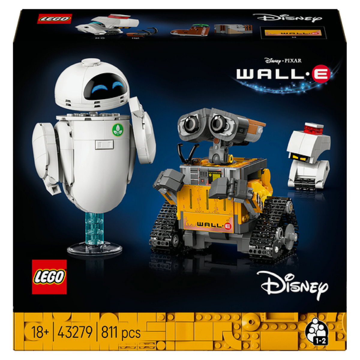 LEGO Disney - Wall-E & Eve - 43279 couleur unique, LEGO