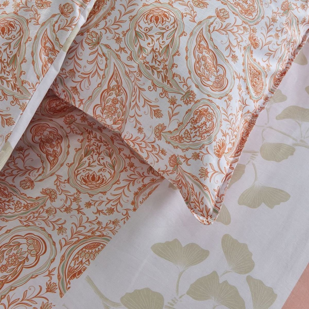 Parure de lit imprimé Floral coton SUNSHINE ELAINE rose, TODAY